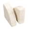 Hello Honey® 6" White Modern Arched Semicircle Marble Bookend Set